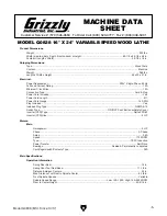 Preview for 7 page of Grizzly G0838 Owner'S Manual