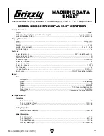 Preview for 7 page of Grizzly G0846 Owner'S Manual