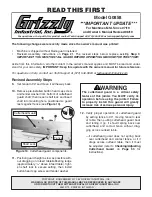 Предварительный просмотр 1 страницы Grizzly G0857 Owner'S Manual