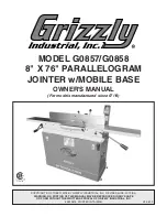 Предварительный просмотр 2 страницы Grizzly G0857 Owner'S Manual