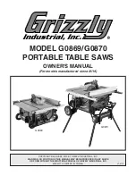 Preview for 1 page of Grizzly G0869 Owner'S Manual