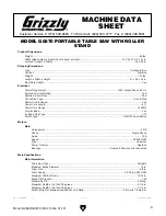 Preview for 11 page of Grizzly G0869 Owner'S Manual