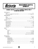 Preview for 7 page of Grizzly G0897 Owner'S Manual