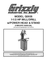 Grizzly G0935 Owner'S Manual предпросмотр