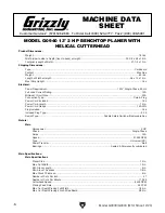 Preview for 10 page of Grizzly G0939 Owner'S Manual