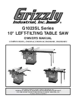 Preview for 1 page of Grizzly G1023SLW Owner'S Manual