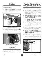 Preview for 22 page of Grizzly G1023SLW Owner'S Manual