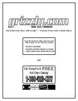 Preview for 72 page of Grizzly G1023SLW Owner'S Manual