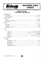 Preview for 5 page of Grizzly G1028Z Owner'S Manual