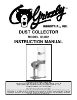 Preview for 1 page of Grizzly G1032 Instruction Manual