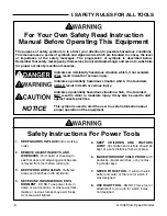 Preview for 4 page of Grizzly G1036 Instruction Manual