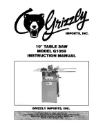 Grizzly G1059 Instruction Manual preview