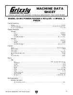 Preview for 7 page of Grizzly G1095 Owner'S Manual