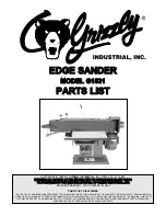 Grizzly G1531 Parts List preview