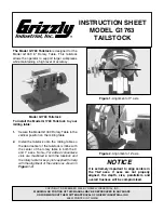 Grizzly G1763 Instruction Sheet preview