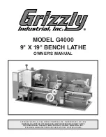 Preview for 1 page of Grizzly G4000 Owner'S Manual