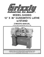 Preview for 1 page of Grizzly G4003G Owner'S Manual