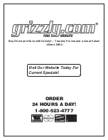 Preview for 8 page of Grizzly G4013 Instructions Manual