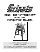 Preview for 1 page of Grizzly G5045 Instruction Manual