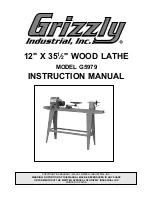 Grizzly G5979 Instruction Manual preview