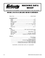 Preview for 20 page of Grizzly G7298 Instruction Manual