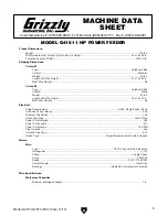 Preview for 6 page of Grizzly G7873 Owner'S Manual