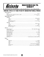 Preview for 19 page of Grizzly G7943 Owner'S Manual