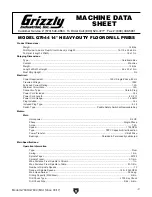 Preview for 21 page of Grizzly G7943 Owner'S Manual