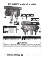 Preview for 60 page of Grizzly G7943 Owner'S Manual