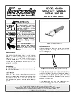 Предварительный просмотр 1 страницы Grizzly G8120 Instruction Sheet