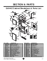 Preview for 1 page of Grizzly G8144Z Parts List