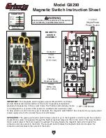 Grizzly G8290 Instruction Sheet preview