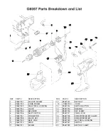 Предварительный просмотр 1 страницы Grizzly G8597 Parts Breakdown