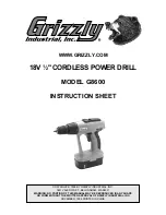 Grizzly G8600 Instruction Sheet preview