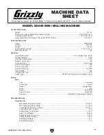 Предварительный просмотр 5 страницы Grizzly G8689 Owner'S Manual