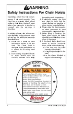 Preview for 3 page of Grizzly G8703 Instruction Sheet