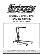 Grizzly G8712 Instruction Sheet preview