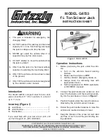 Preview for 1 page of Grizzly G8723 Instruction Sheet