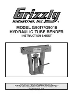 Grizzly G9017/G9018 Instruction Sheet предпросмотр