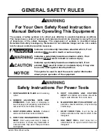 Preview for 3 page of Grizzly G9247 Instruction Manual