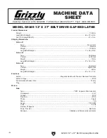 Preview for 6 page of Grizzly G9249 Owner'S Manual