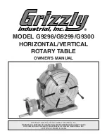 Предварительный просмотр 1 страницы Grizzly G9298 Owner'S Manual