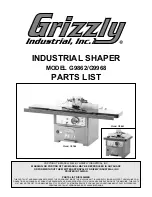 Grizzly G9862 Parts List предпросмотр