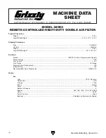 Preview for 6 page of Grizzly G9956 Owner'S Manual