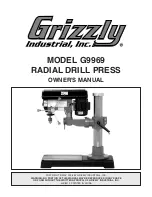 Grizzly G9969 Owner'S Manual preview