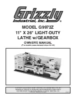 Grizzly G9972Z Owner'S Manual preview