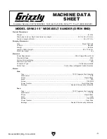 Preview for 5 page of Grizzly G9983 Owner'S Manual