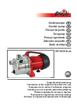 Preview for 1 page of Grizzly GP 3032 Inox Translation Of The Original Instructions For Use