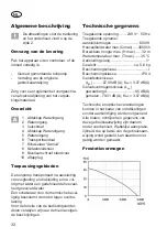 Preview for 32 page of Grizzly GP 3032 Inox Translation Of The Original Instructions For Use