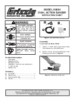 Grizzly H0584 Instruction Sheet preview